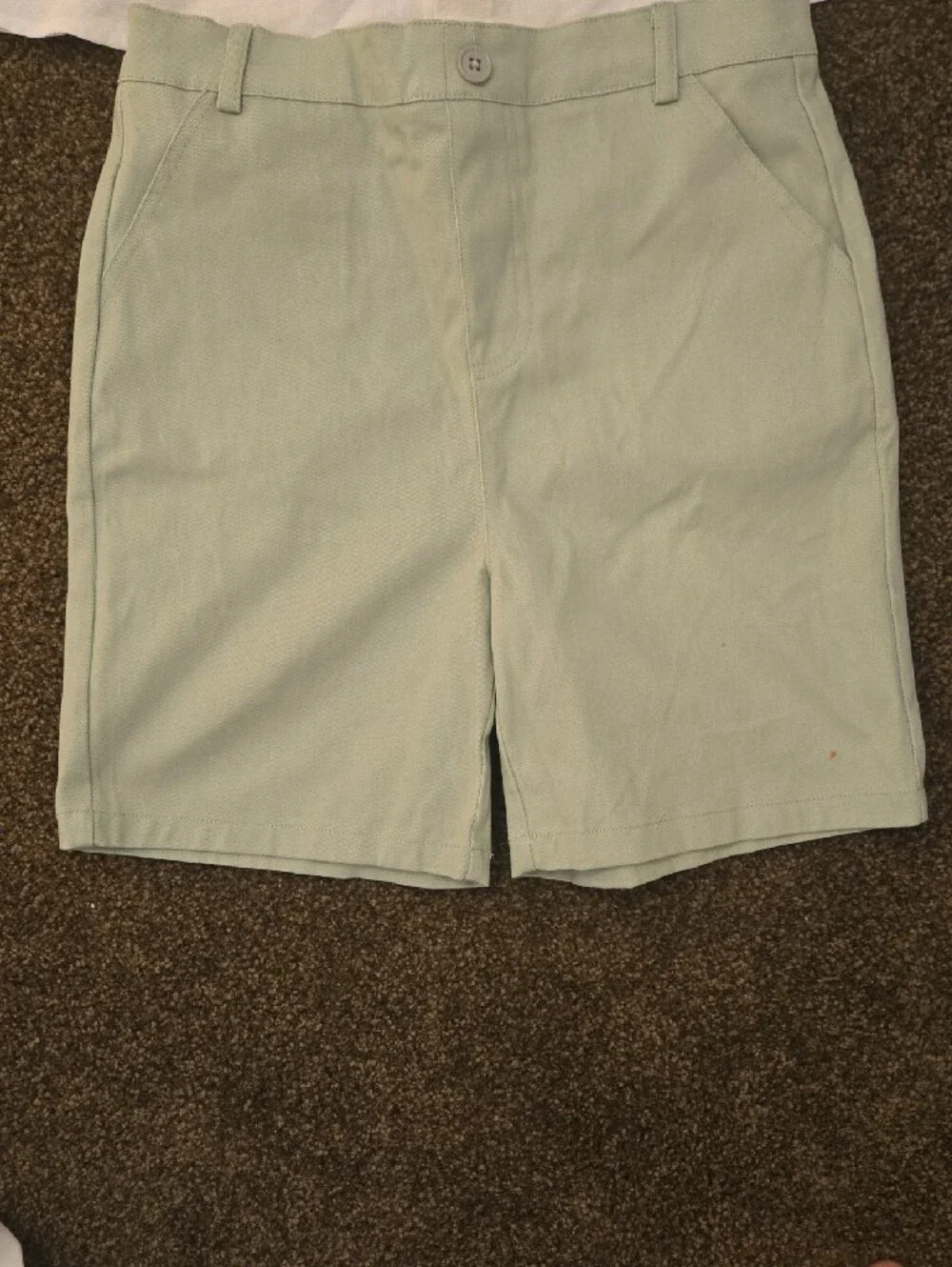 Original Penguin White Short-Sleeve Button-Down Shirt with Navy Logo - Kids